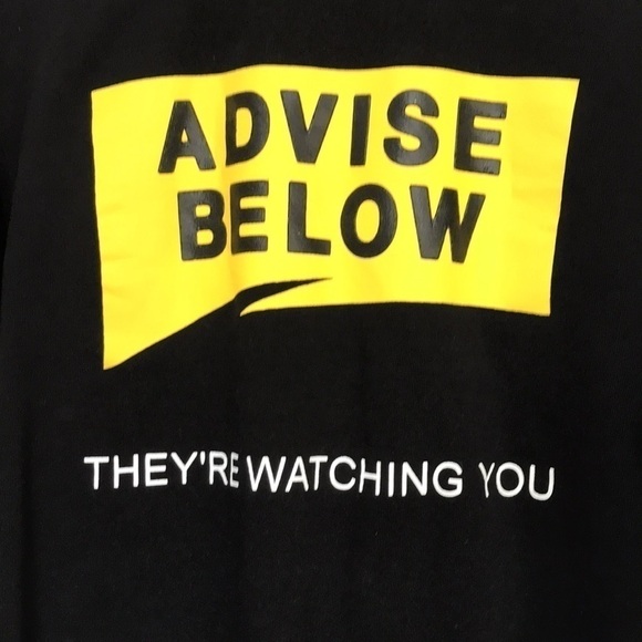 Zara Trafaluc Advise Below Black Crew Neck Sweatshirt Medium - Picture 7 of 11